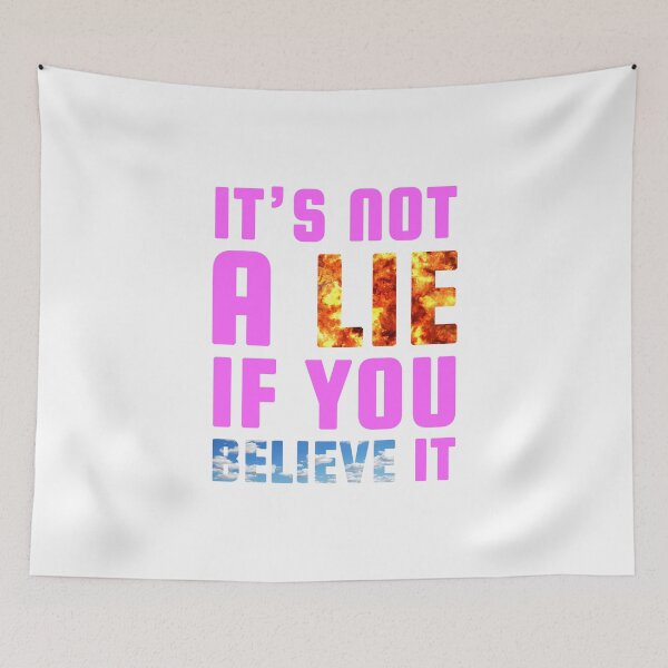 Item preview, It's not a Lie if you Believe it (Pink) - designed and sold by Printerially.