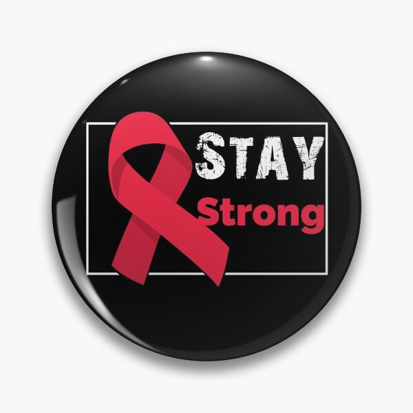 Item preview, Stay Strong Aids HIV Solidarity Red Ribbon designed and sold by blikonie.