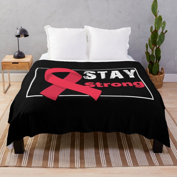 Item preview, Stay Strong Aids HIV Solidarity Red Ribbon designed and sold by blikonie.