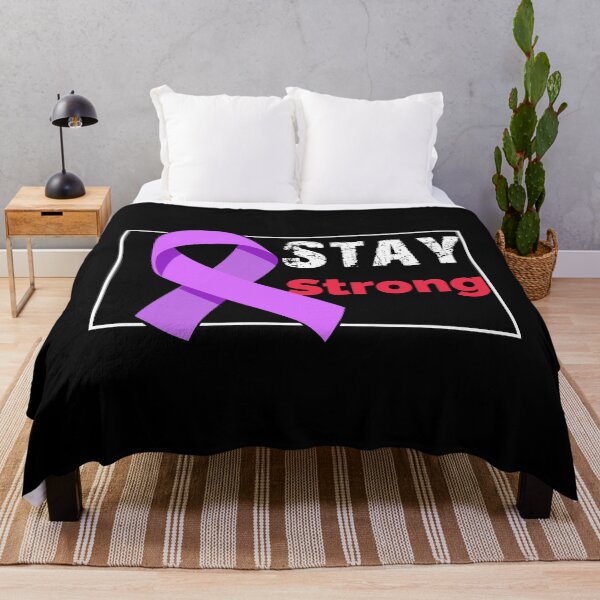 Item preview, Stay Strong Purple Ribbon FCK Cancer Fighter Cancer designed and sold by blikonie.