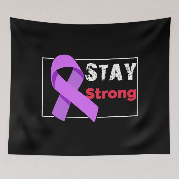 Item preview, Stay Strong Purple Ribbon FCK Cancer Fighter Cancer designed and sold by blikonie.