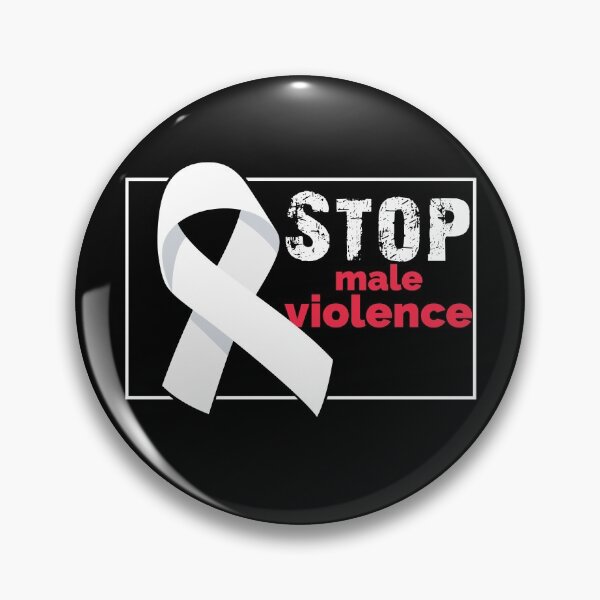 Item preview, Stop male violence white ribbon designed and sold by blikonie.