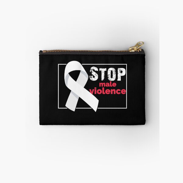 Item preview, Stop male violence white ribbon designed and sold by blikonie.
