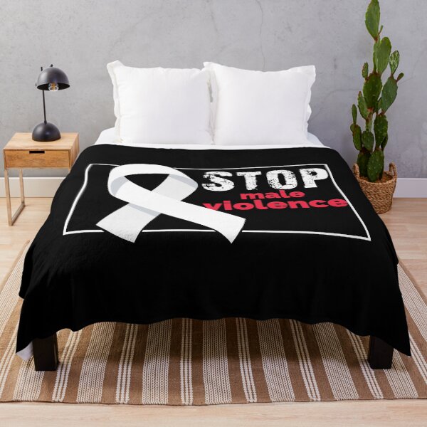 Item preview, Stop male violence white ribbon designed and sold by blikonie.