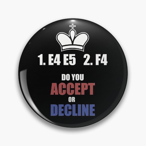 Item preview, King's gambit chess - Do you Accept or Decline designed and sold by HepiusArt.