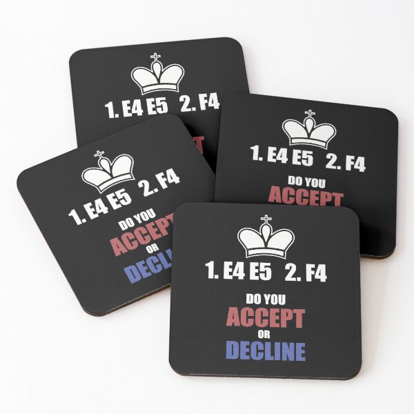 Item preview, King's gambit chess - Do you Accept or Decline designed and sold by HepiusArt.