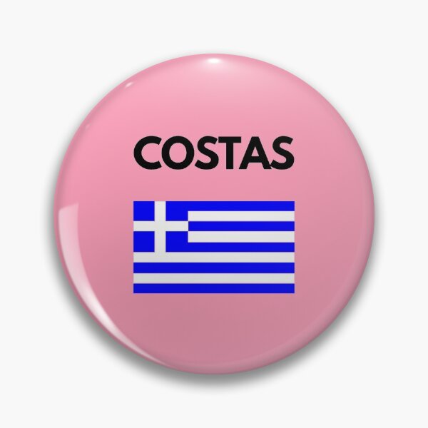 Item preview, Costas Greek Name with Greek Flag Design designed and sold by TheGreekGuy.