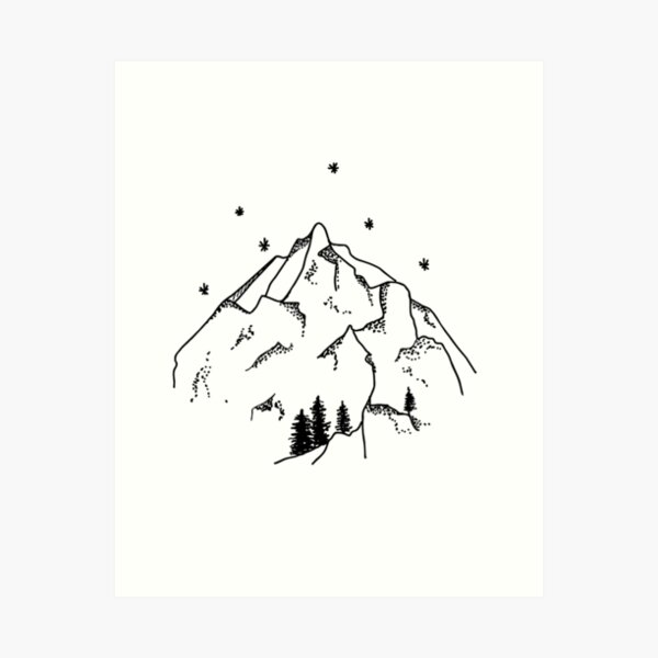 25 Easy Mountain Drawing Ideas  How to Draw a Mountain