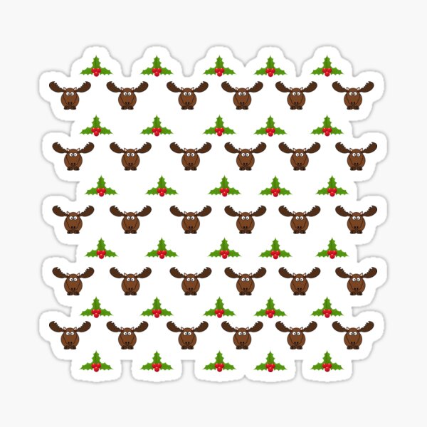 Item preview, Moose pattern designed and sold by VakyFASHION.