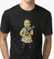 Leatherface Caricature Tri-blend T-Shirt