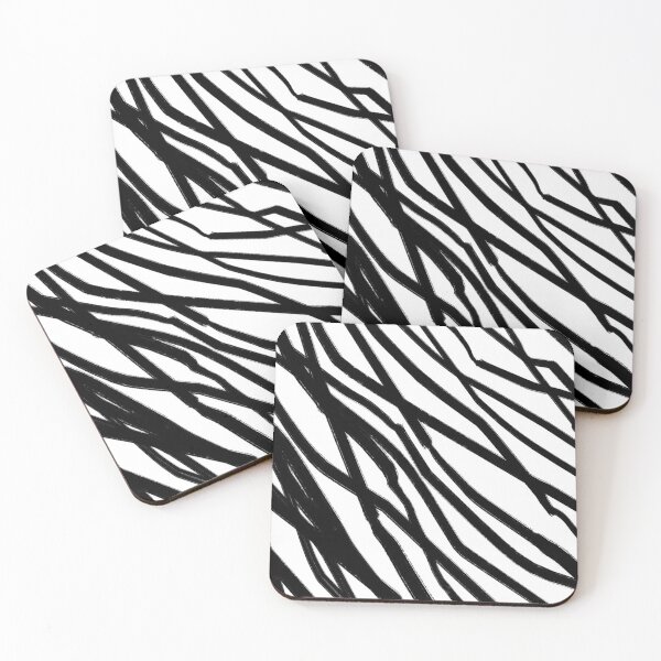 Item preview, Simple crayon clumsy lines pattern black and white designed and sold by mooniya-stories.