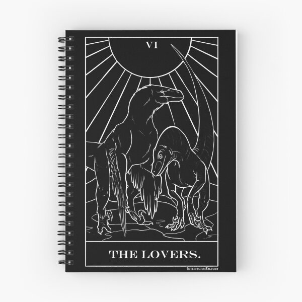 Item preview, Lovers dinosaur velociraptor tarot  designed and sold by InterfectorFactory.