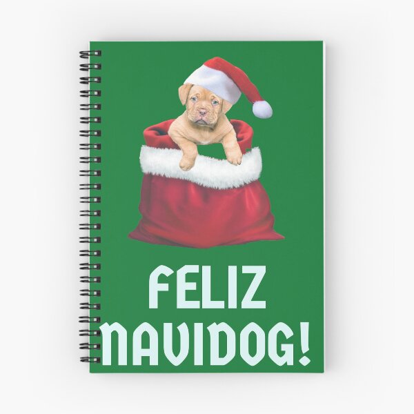 Item preview, Feliz Navidog, Dog Santa, Feliz Navidad Dog Greetings designed and sold by efenem.