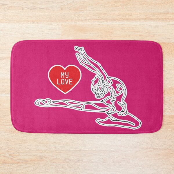 Item preview, My love rhythmic gymnastics in the heart lineart designed and sold by Elena Elena.