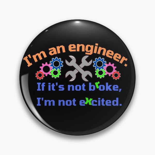 Item preview, I'm an engineer. Orange and Blue. Colored gears. designed and sold by MihaiER.