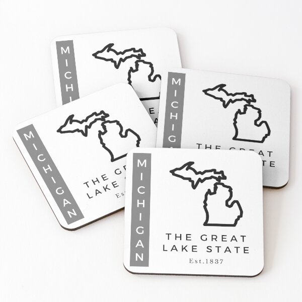 Item preview, Minimalist US State Design - Michigan designed and sold by Gabriella Flores.