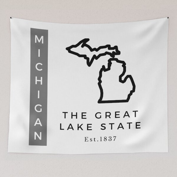 Item preview, Minimalist US State Design - Michigan designed and sold by Gabriella Flores.