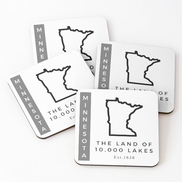 Item preview, Minimalist US State Design - Minnesota designed and sold by Gabriella Flores.