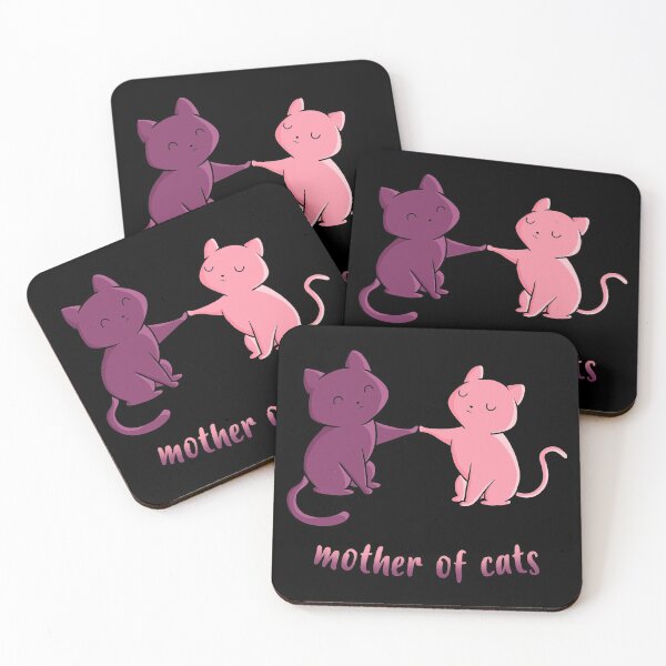 Item preview, MOTHER OF CATS cute kawaii kitten design designed and sold by leepianti.