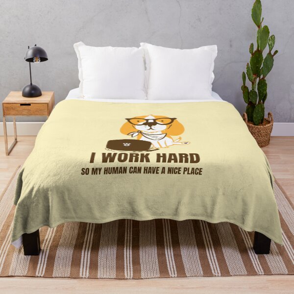 Item preview, I work hard,dog designed and sold by I AM O.J.A ..