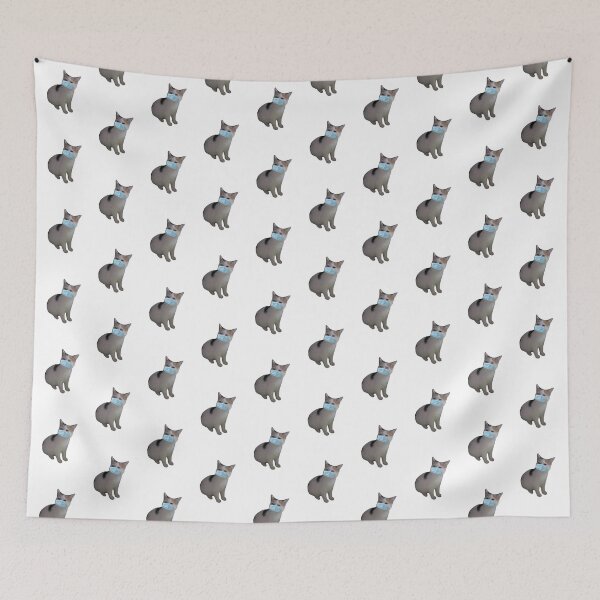 Item preview, social distancing meme cat with a mask 3 designed and sold by promisesarelies.