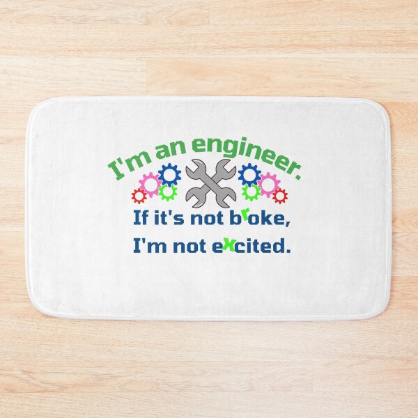 Item preview, I'm an engineer. Green and Navy. Colored gears. designed and sold by MihaiER.