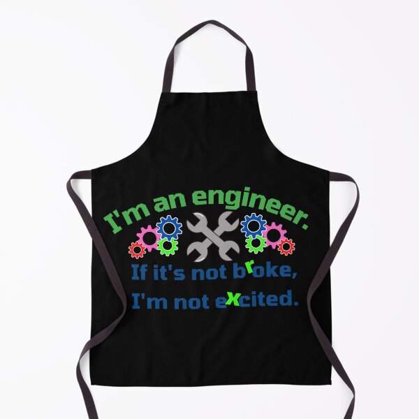 Item preview, I'm an engineer. Green and Navy. Colored gears. designed and sold by MihaiER.