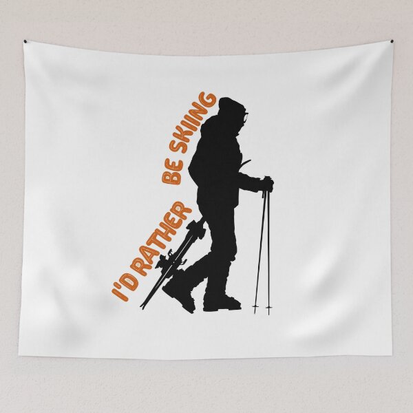 Item preview, I'd rather be skiing funny ski designed and sold by ds-4.