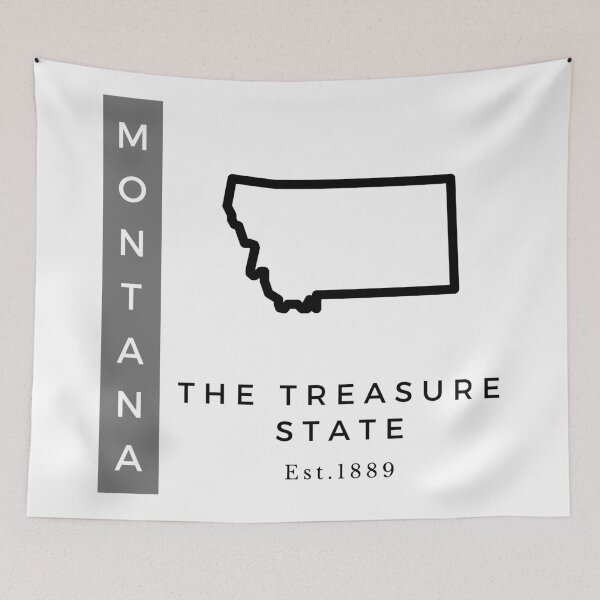 Item preview, Minimalist US State Design - Montana designed and sold by Gabriella Flores.