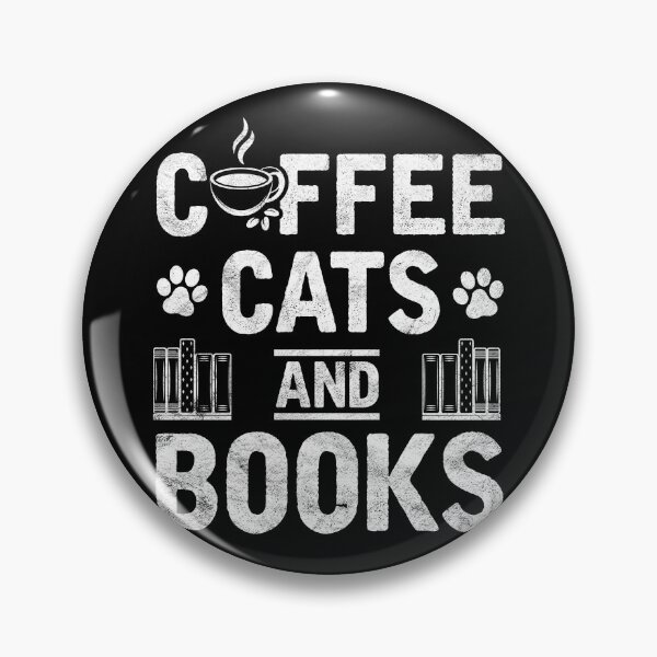 Item preview, Cat Coffee and Book Lovers Bookworm Cute Design designed and sold by topdesignarts.