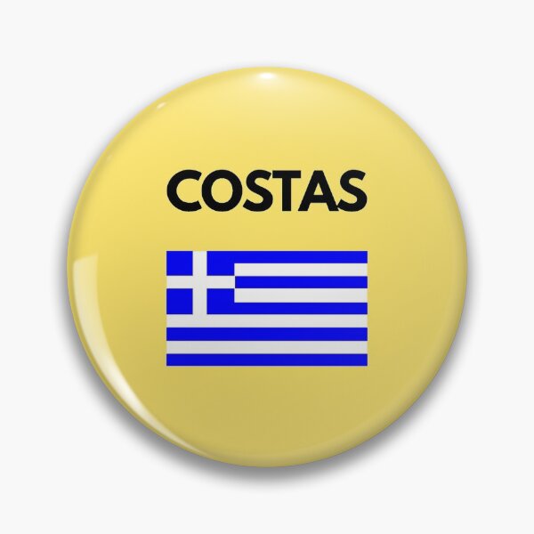 Item preview, Costas Greek Name with Greek Flag Design designed and sold by TheGreekGuy.