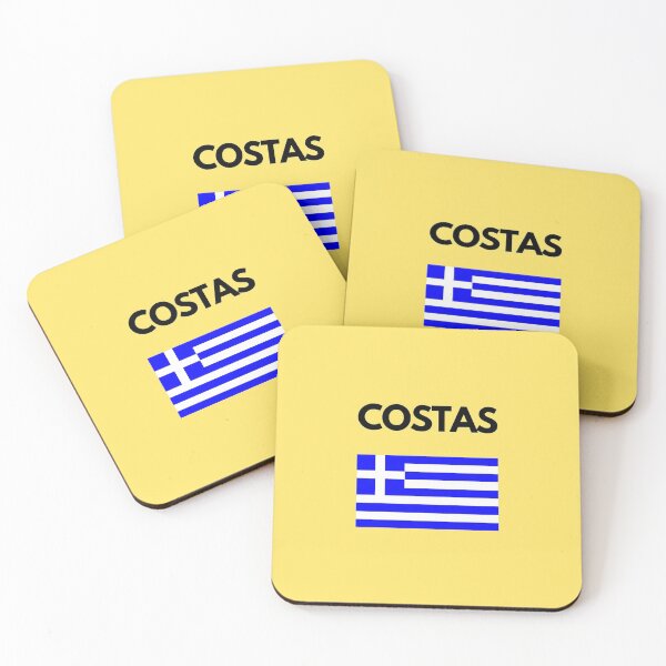 Item preview, Costas Greek Name with Greek Flag Design designed and sold by TheGreekGuy.