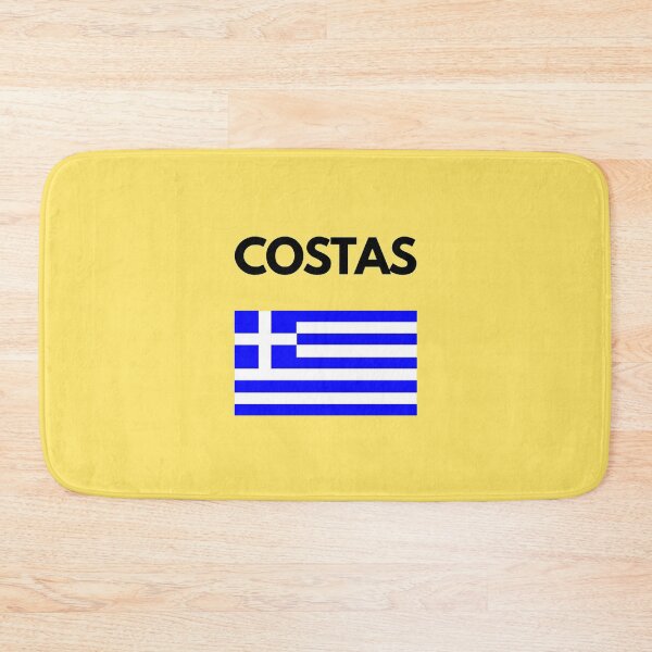 Item preview, Costas Greek Name with Greek Flag Design designed and sold by TheGreekGuy.