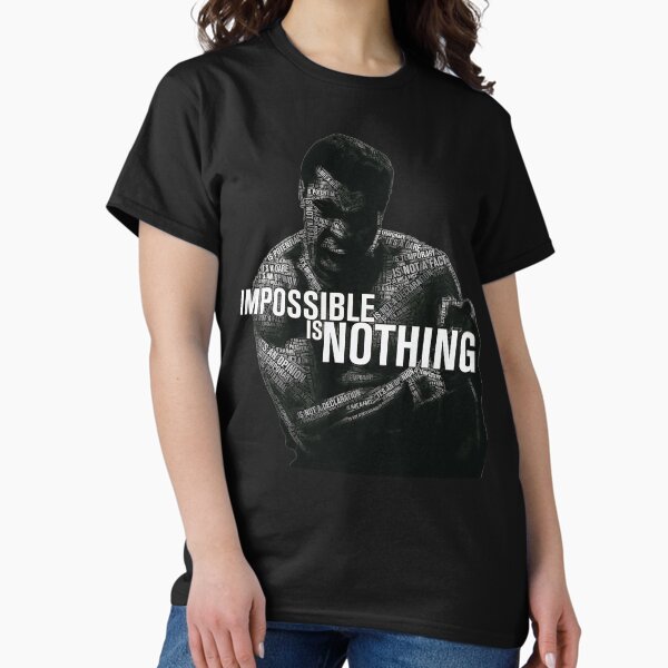 Vista previa del artículo con la obra «Imposible es nada - Muhammad Ali», diseñado y vendido por Kamel Designs.