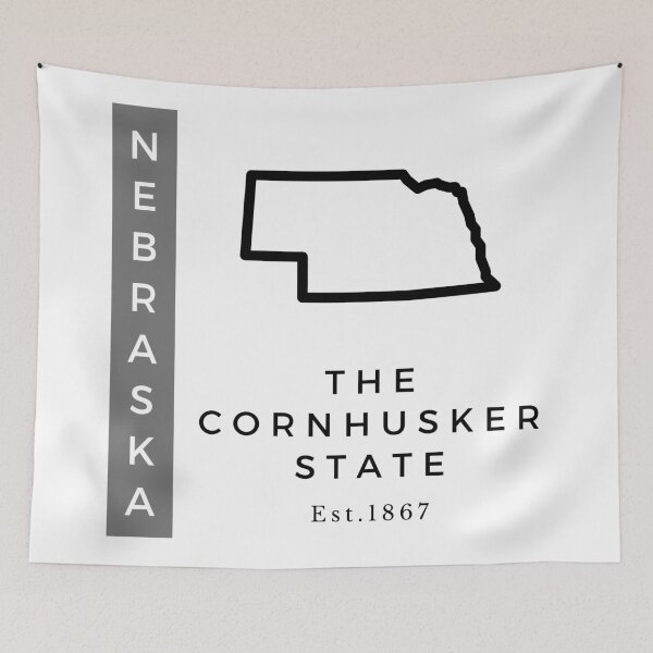 Item preview, Minimalist US State Design - Nebraska designed and sold by Gabriella Flores.