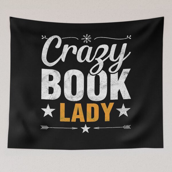 Item preview, Crazy Book Lady Bookworm Book Lovers Girls or Woman Gifts designed and sold by topdesignarts.