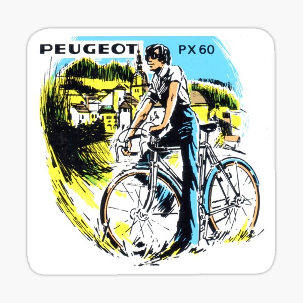 1 Pair Peugeot Bicycle Stay Decals sku Peug501 
