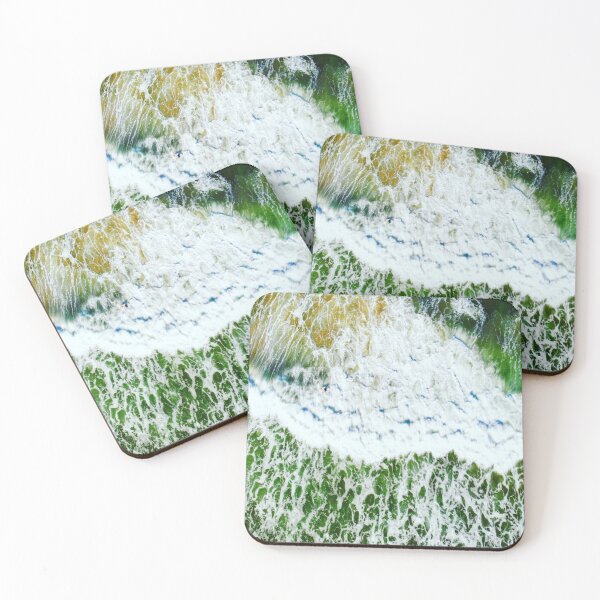 Item preview, green tidal waves designed and sold by Urbo Panda.