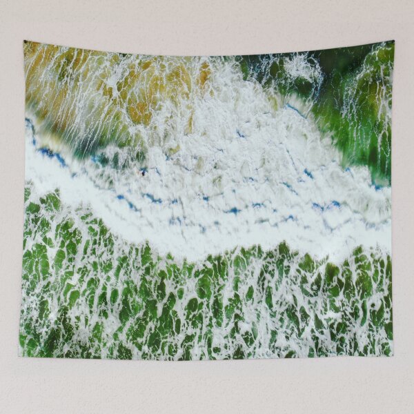 Item preview, green tidal waves designed and sold by Urbo Panda.