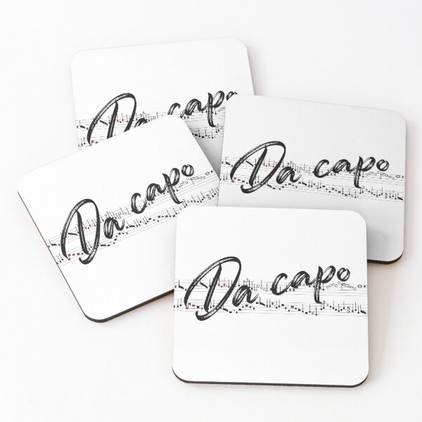 Item preview, Da capo - italian music term designed and sold by Aura-E.