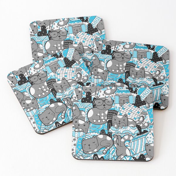 Item preview, Abstract Grey Cat Pattern designed and sold by JaunzemsR.