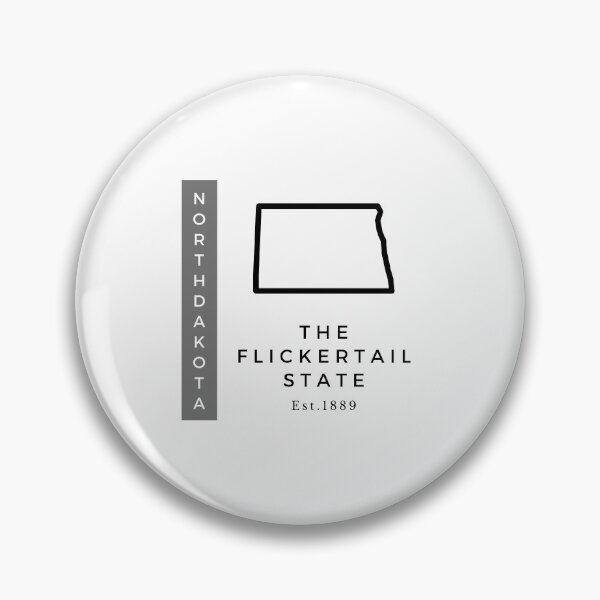 Item preview, Minimalist US State Design - North Dakota designed and sold by Gabriella Flores.