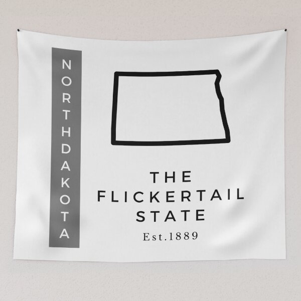 Item preview, Minimalist US State Design - North Dakota designed and sold by Gabriella Flores.