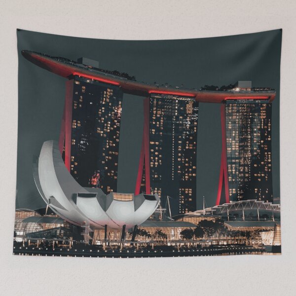 Item preview, Marina Bay, Singapore Travel Artwork designed and sold by Alo.