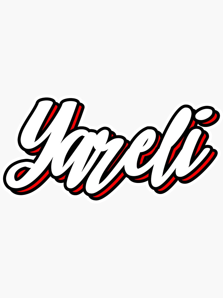 yareli-first-name-hand-lettering-design-sticker-for-sale-by-sulies