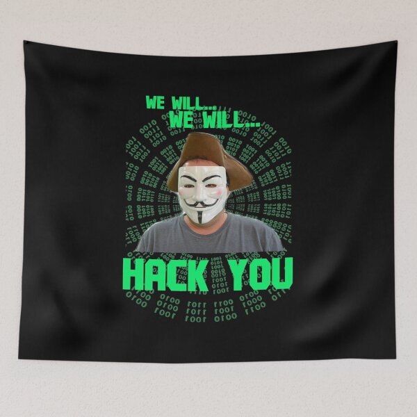 Item preview, We Will We Will HACK YOU Anonymous Cyber Matrix Worst Shirt Ever designed and sold by blueversion.