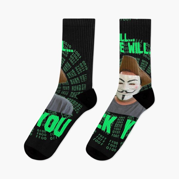 Item preview, We Will We Will HACK YOU Anonymous Cyber Matrix Worst Shirt Ever designed and sold by blueversion.