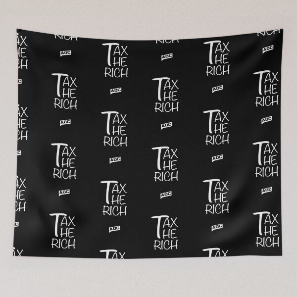 Item preview, AOC Tax the rich shirt designed and sold by SlinesStudio.