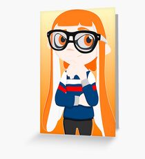 Inkling female orange Greeting Card