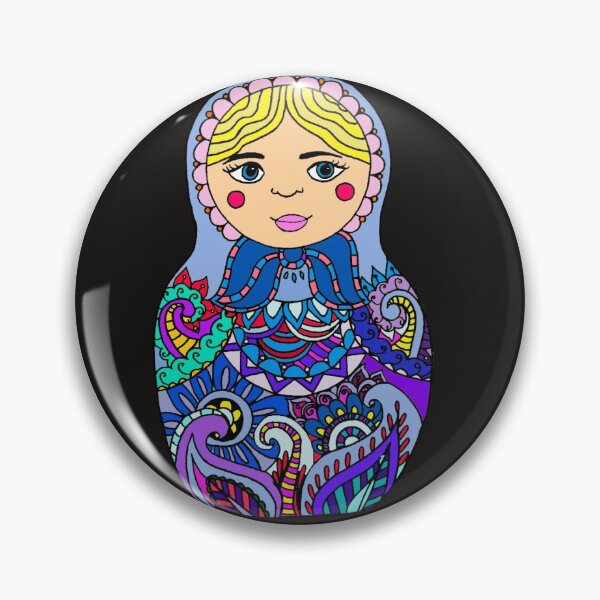 Item preview, Nesting Doll - Blue and Lilac Palette designed and sold by Niina  Niskanen.